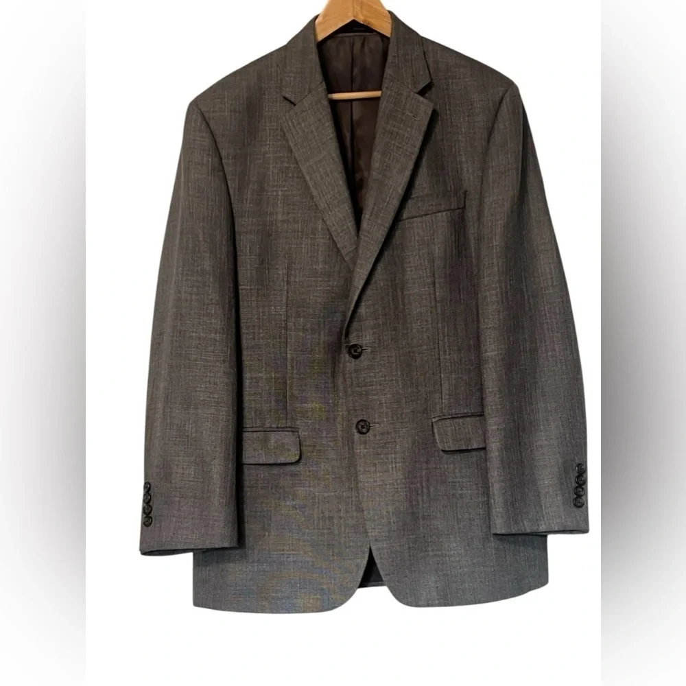 Ralph Lauren for Macy’s Men's size 40R Gray 2 button sport coat/ blazer